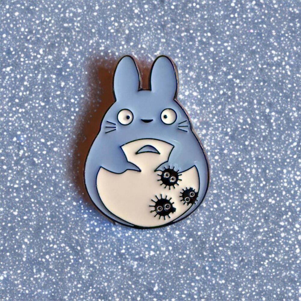 Cute Pin - Toto Forest Sprite,  Kawaii Neighbor Pins Japanese Anime Toro 1.2” - Picture 3 of 3